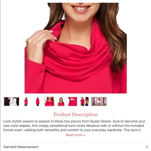 NWOT Fleece Tunic - Picture 5 of 5